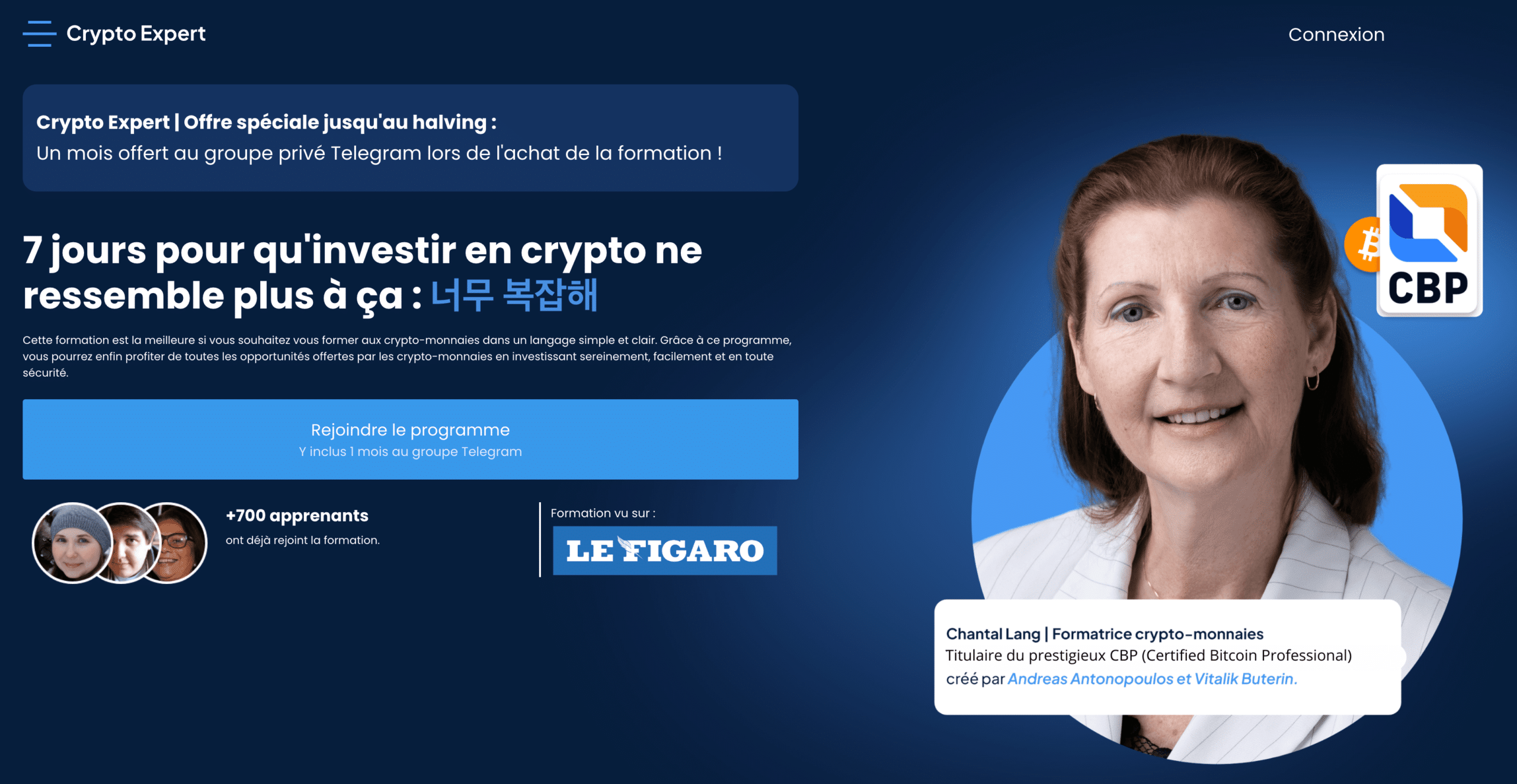formation Crypto Expert de Chantal Läng