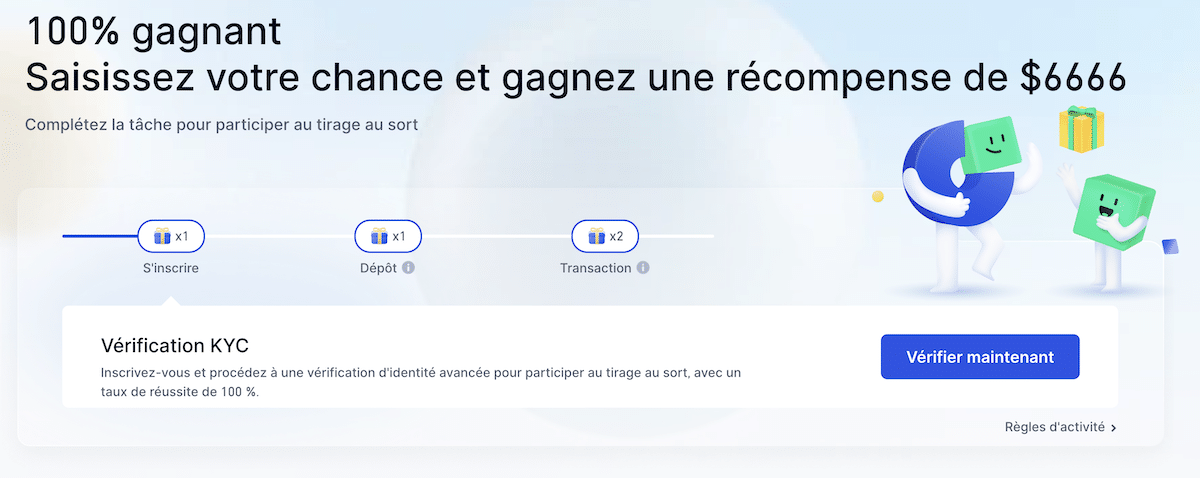 gate.io : gagner une récompense