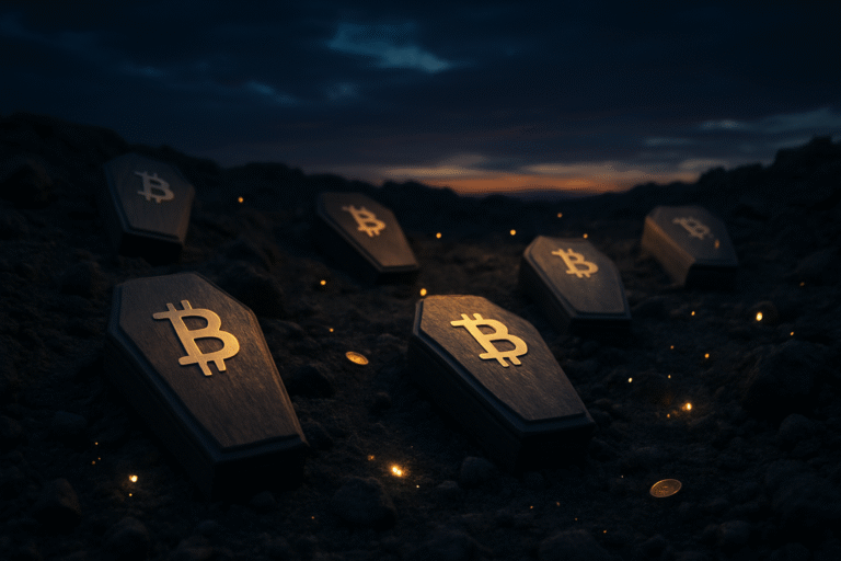 explorez combien vous auriez gagné en investissant à chaque fausse annonce de décès de bitcoin, qui a été déclaré mort 446 fois. analyse approfondie et opportunités manquées.